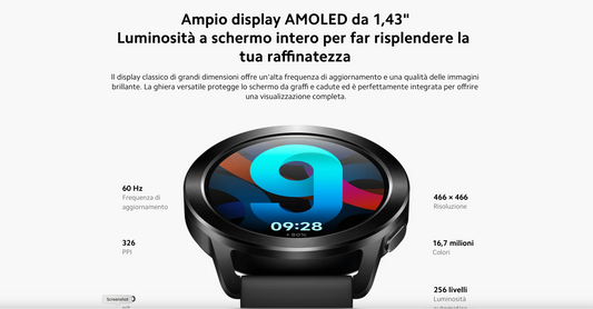 Xiaomi Watch S3: Stile e Tecnologia al Tuo Polso