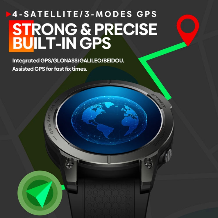 Zeblaze Stratos 3 Schermo AMOLED da 1,43 pollici IP68 Orologio intelligente impermeabile, supporto chiamata Bluetooth / GPS