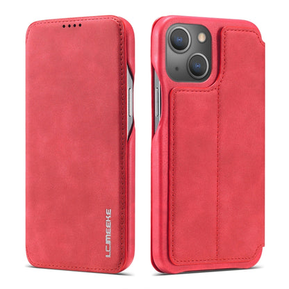 Custodia LC.IMEEKE Hon Ancient Series in Pelle per iPhone serie 13 con Supporto e Slot per Schede