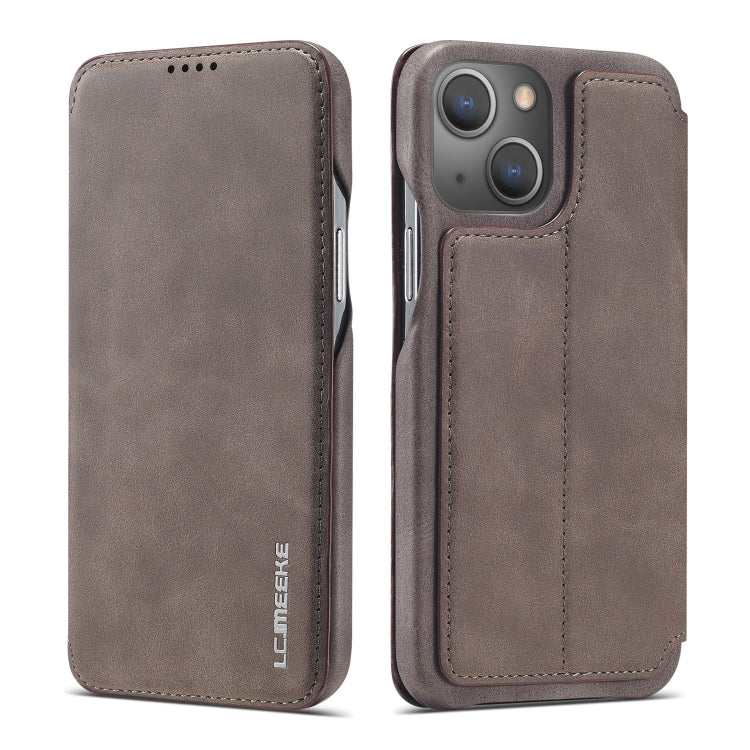 Custodia LC.IMEEKE Hon Ancient Series in Pelle per iPhone serie 13 con Supporto e Slot per Schede