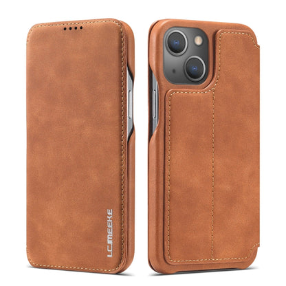 Custodia LC.IMEEKE Hon Ancient Series in Pelle per iPhone serie 13 con Supporto e Slot per Schede