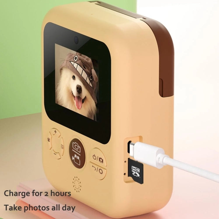 Fotocamera digitale con stampa Polaroid per bambini con schermo IPS HD da 2,4 pollici