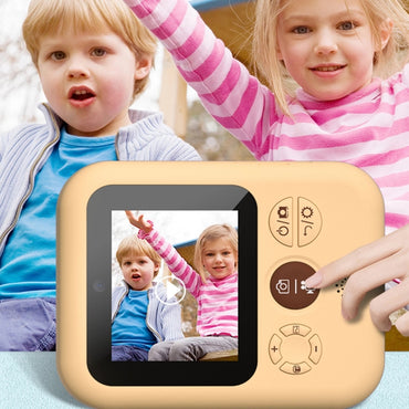 Fotocamera digitale con stampa Polaroid per bambini con schermo IPS HD da 2,4 pollici