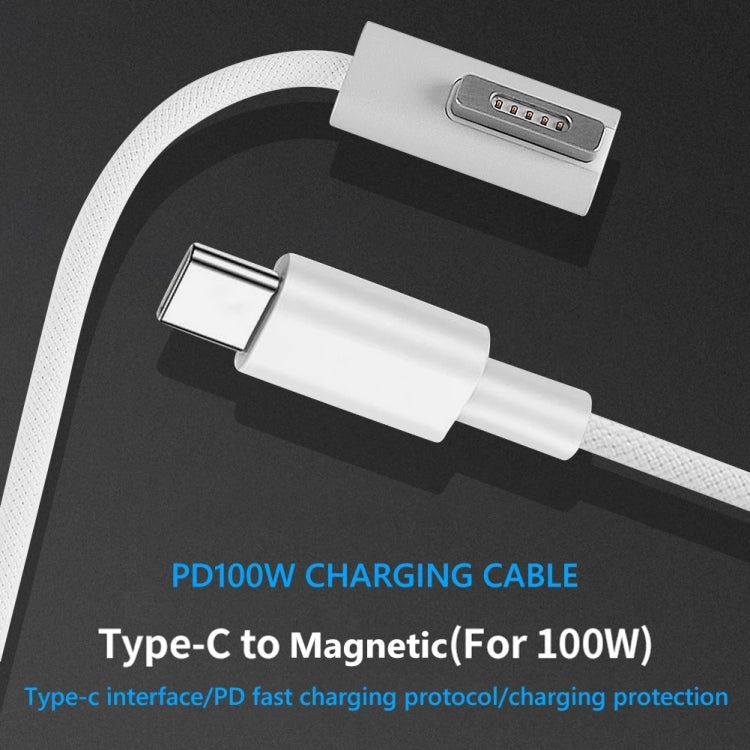 Cavo di ricarica da MagSafe 1 (a forma di L) a USB-C/Type-C PD da 100 W a 5 pin, lunghezza cavo: 1,8 m