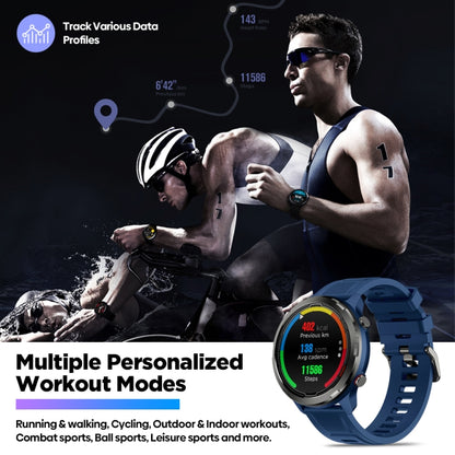 Zeblaze Stratos 2 Lite Schermo IPS da 1,32 pollici 5 ATM Impermeabile GPS Smart Watch, supporto monitoraggio della frequenza cardiaca / modalità sport