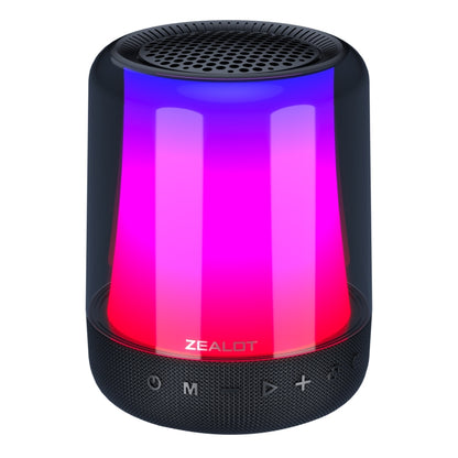 Zealot S66 Subwoofer Esterno Portatile con Altoparlante Bluetooth e Luce RGB - Suono Surround a 360 Gradi