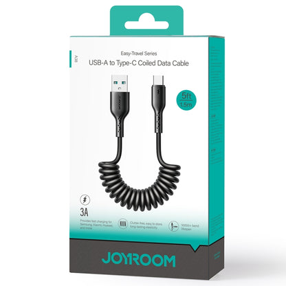 JOYROOM SA38-AC3 Cavo dati di ricarica rapida a spirale da USB a USB-C / Type-C 3A