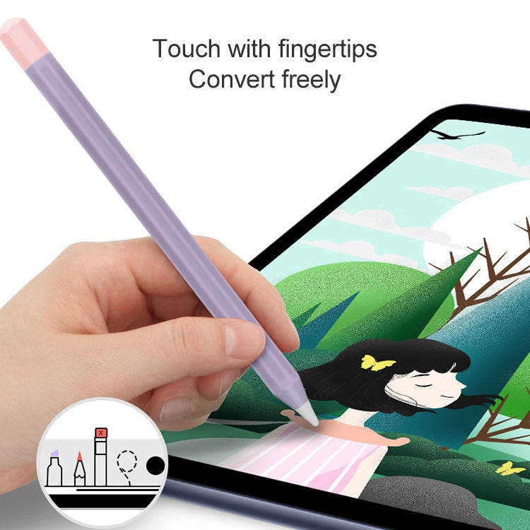 Stylus Touch Pen Custodia protettiva in silicone con colore a contrasto diviso