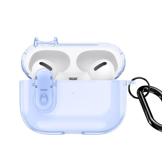 Custodia per auricolari Airpods trasparente con gancio serie DUX DUCIS PECL