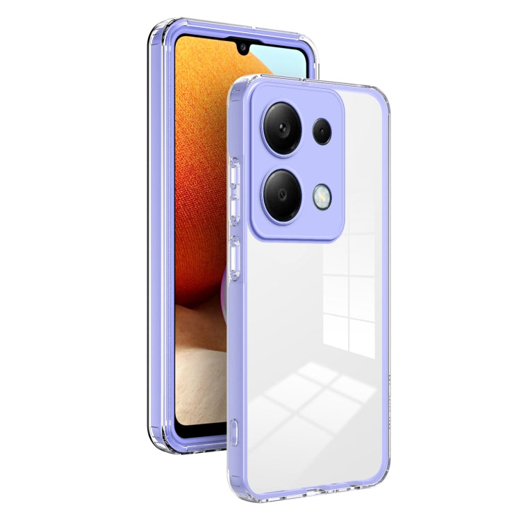 Custodia per telefono Xiaomi con cornice per PC trasparente a colori in TPU 3 in 1