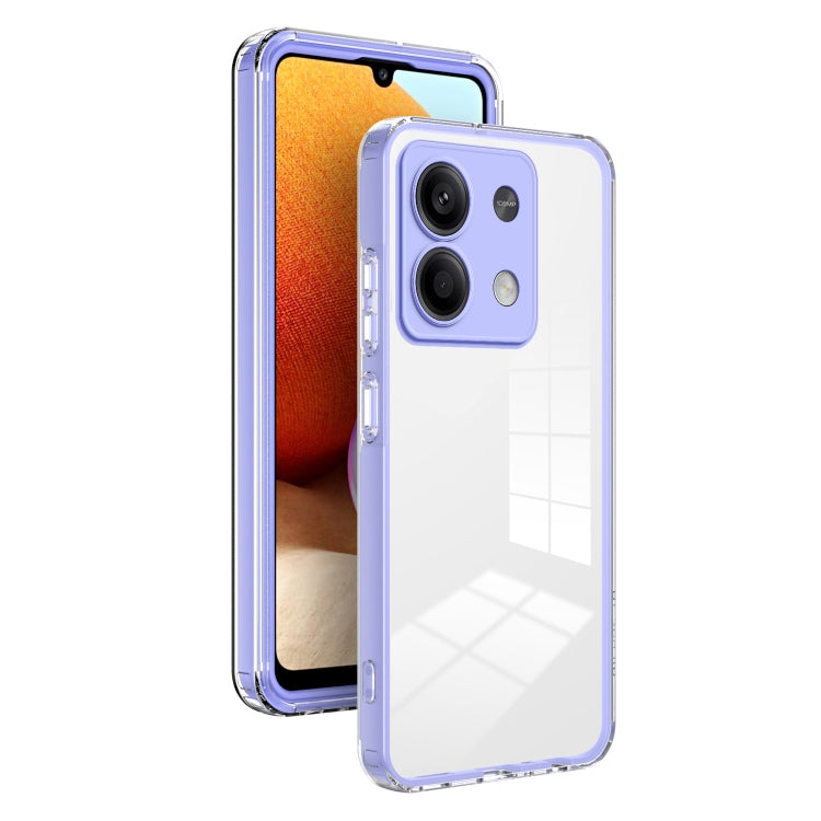 Custodia per telefono Xiaomi con cornice per PC trasparente a colori in TPU 3 in 1