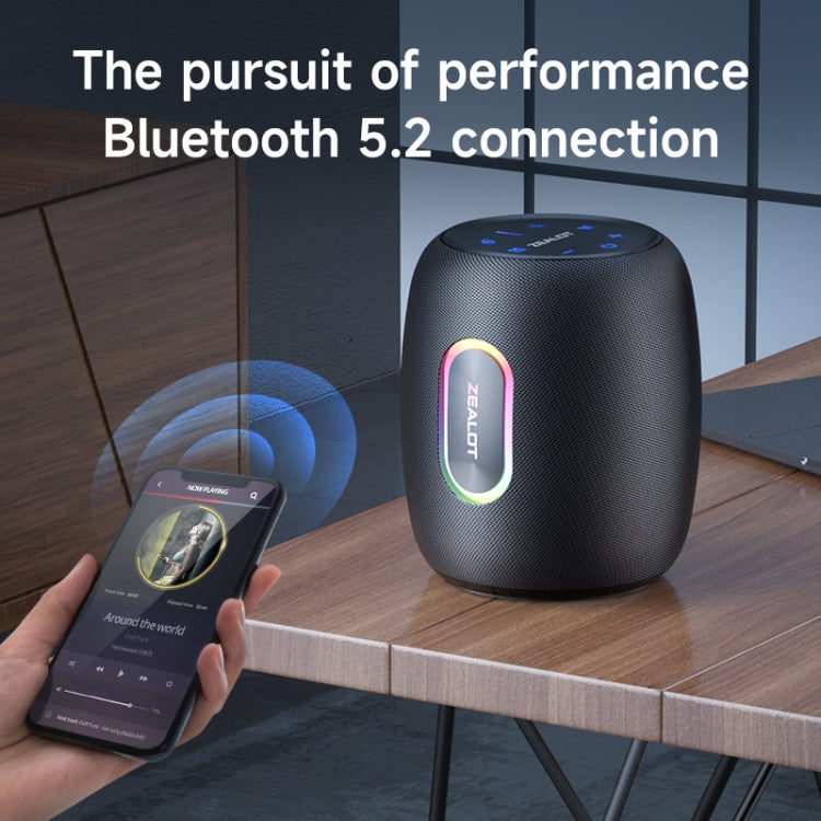 Zealot S64 Altoparlante Bluetooth con Super Subwoofer e Luce RGB - Suono Scioccante e Immersivo