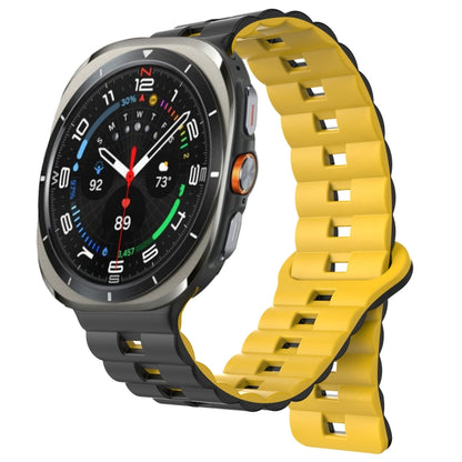 Cinturino per Galaxy Watch Ultra 47mm magnetico in silicone bicolore con fibbia inversa