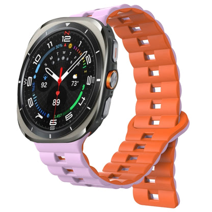 Cinturino per Galaxy Watch Ultra 47mm magnetico in silicone bicolore con fibbia inversa