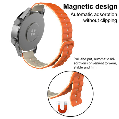 Cinturino per Galaxy Watch Ultra 47mm magnetico in silicone bicolore con fibbia inversa