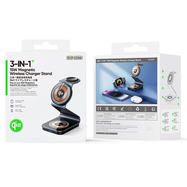 DUZZONA W21 Qi2 15W 3 in 1 Supporto Caricabatterie Magnetico Wireless