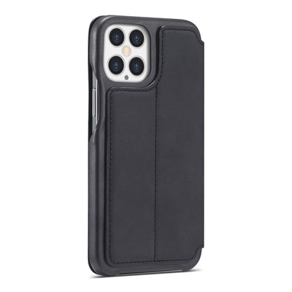 LC.IMEEKE Hon Ancient Series Custodia orizzontale in pelle per IPhone 12 a conchiglia con supporto e slot per schede