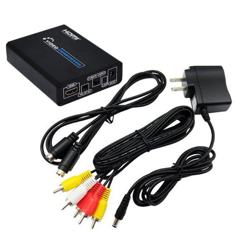 Convertitore da HDMI a composito / AV S-Video Adattatore convertitore video RCA CVBS/L/R