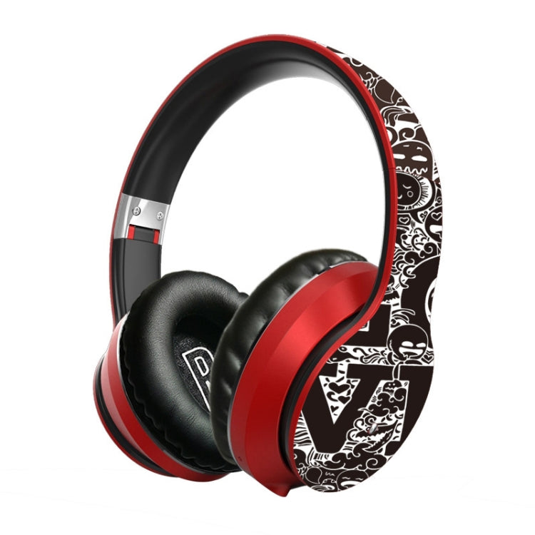 Auricolare Bluetooth V5.0 wireless con motivo Graffiti B1