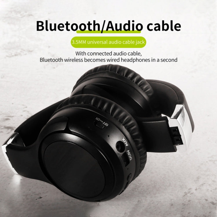 Auricolare Stereo Bluetooth con Fascia Pieghevole ZEALOT B28 - Doppio Uso Cablato e Wireless con Display LCD