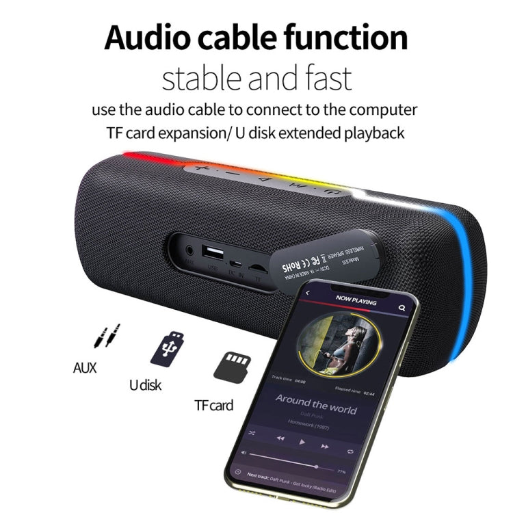 ZEALOT S55 Altoparlante Bluetooth Stereo Portatile con Microfono Incorporato - Supporto per Chiamate in Vivavoce, Scheda TF e AUX