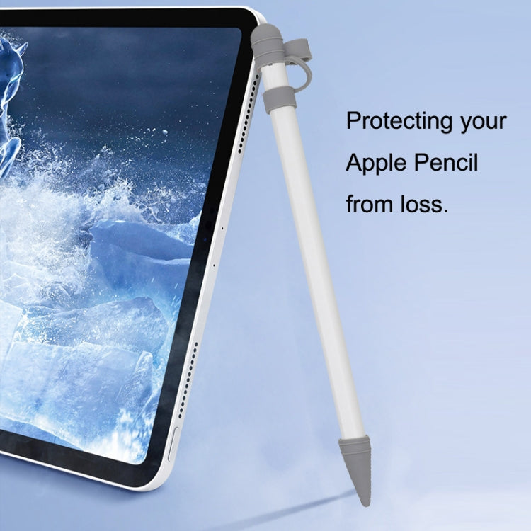 Custodia protettiva in silicone 3 in 1 + penna per ritocco + custodia con pennino per Apple Pencil