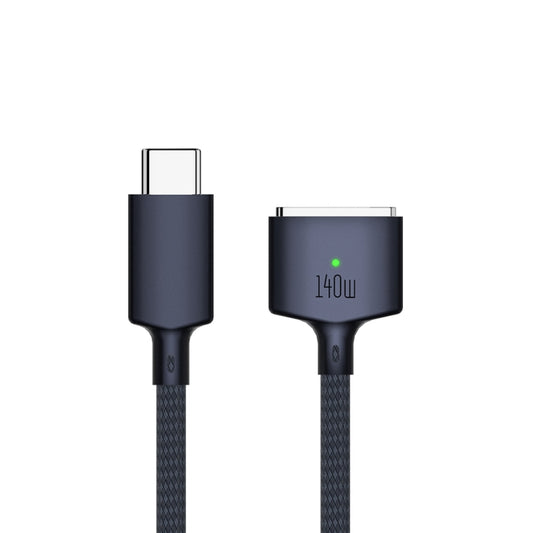 Cavo di ricarica magnetico intrecciato in nylon da 140 W da USB-C/tipo-C a MagSafe 3, lunghezza: 2 m