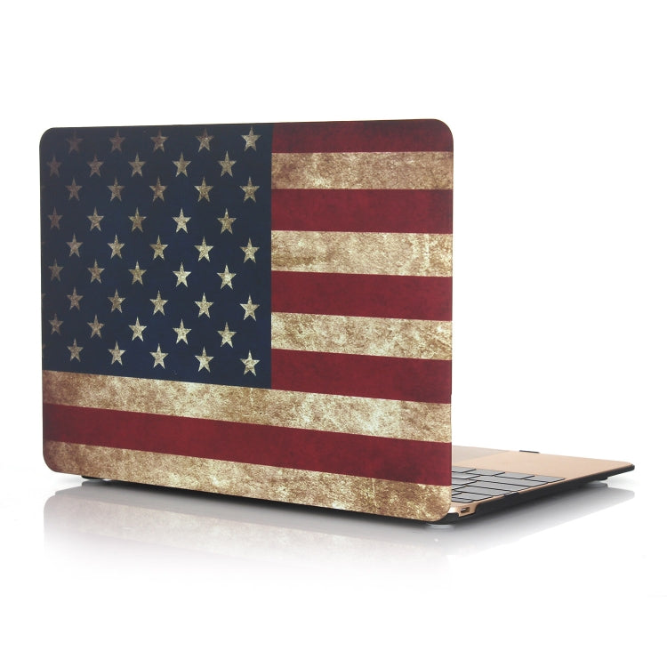 Per MacBook Air 13,3 pollici A1932 2018 / A2179 Custodia protettiva stile bastoncino d'acqua per laptop con bandiera americana (2020)