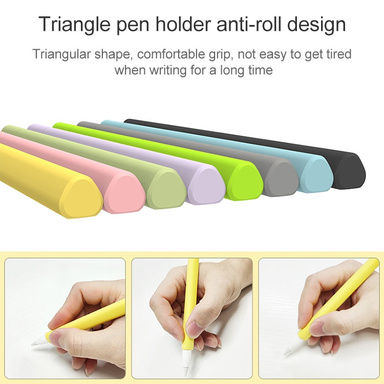 LOVE MEI per Apple Pencil 2 Custodia protettiva in silicone per penna stilo a forma di triangolo