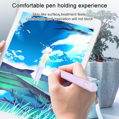 LOVE MEI per Apple Pencil 2 Custodia protettiva in silicone per penna stilo a forma di triangolo