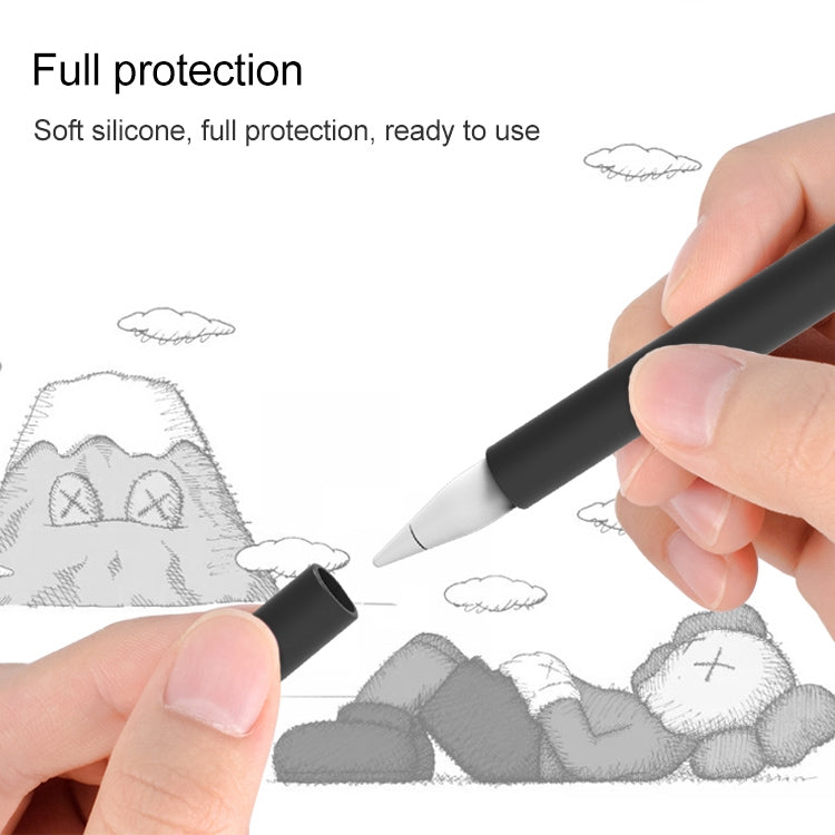 LOVE MEI per Apple Pencil 2 Custodia protettiva in silicone per penna stilo a forma di dito medio