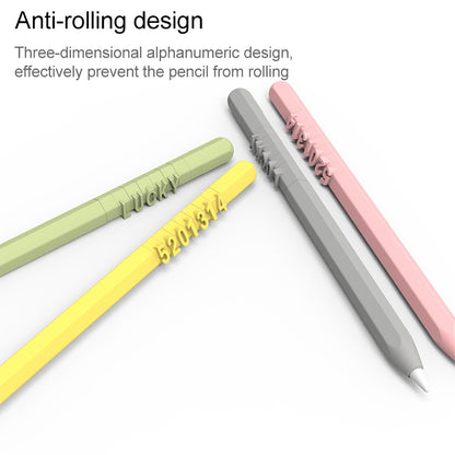 LOVE MEI per Apple Pencil 1 numero lettera design penna stilo custodia protettiva in silicone