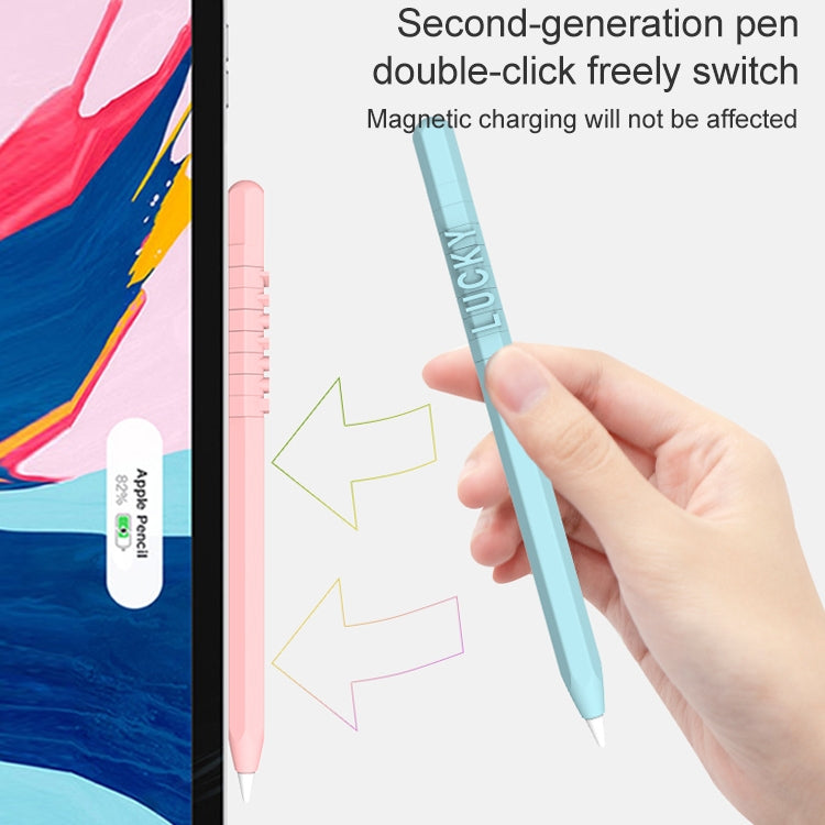 LOVE MEI per Apple Pencil 1 numero lettera design penna stilo custodia protettiva in silicone