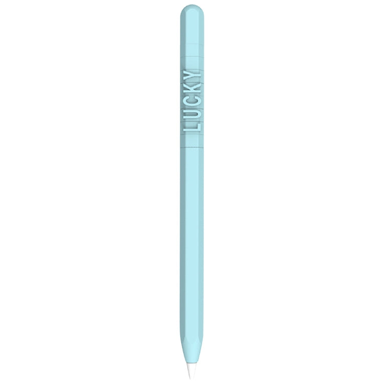 LOVE MEI per Apple Pencil 1 numero lettera design penna stilo custodia protettiva in silicone