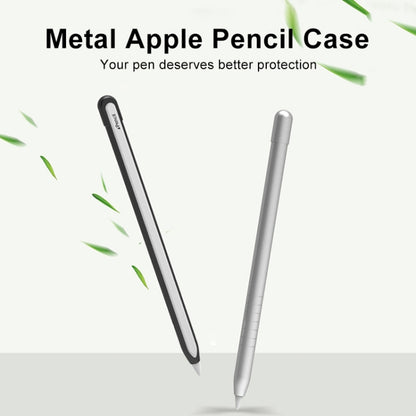 Custodia protettiva per penna stilo antiscivolo in metallo opaco per Apple Pencil 2