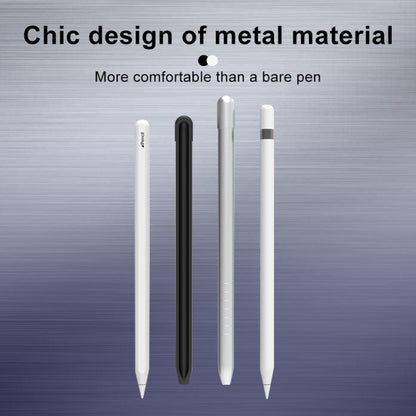 Custodia protettiva per penna stilo antiscivolo in metallo opaco per Apple Pencil 2