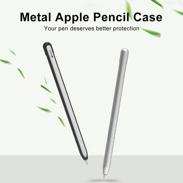 Custodia protettiva per penna stilo antiscivolo in metallo opaco per Apple Pencil 1