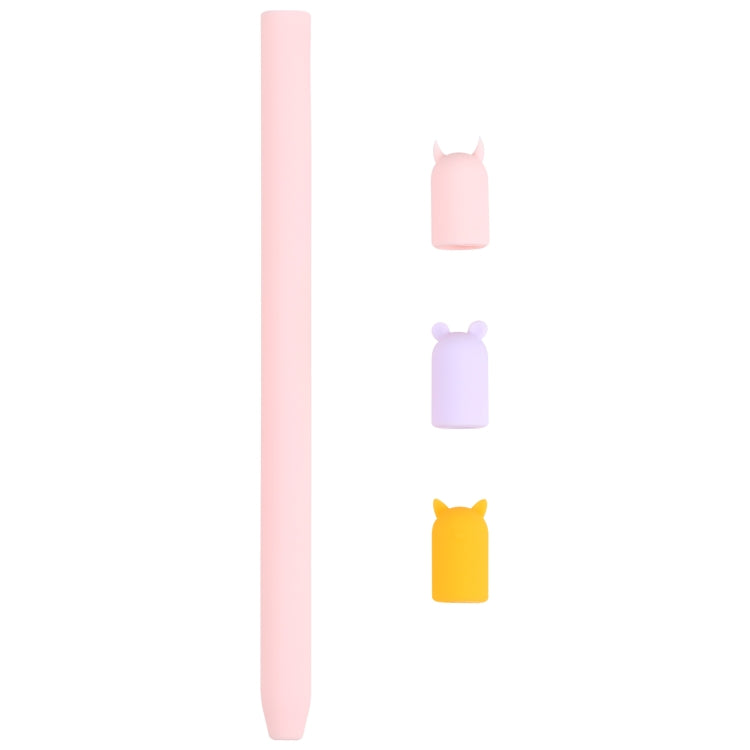 Custodia protettiva in silicone per animali cartoon con penna stilo 4 in 1 per Apple Pencil 1