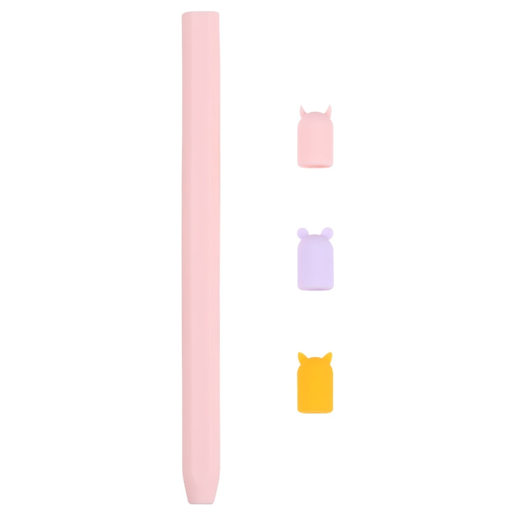 Custodia protettiva in silicone per animali cartoon con penna stilo 4 in 1 per Apple Pencil 2