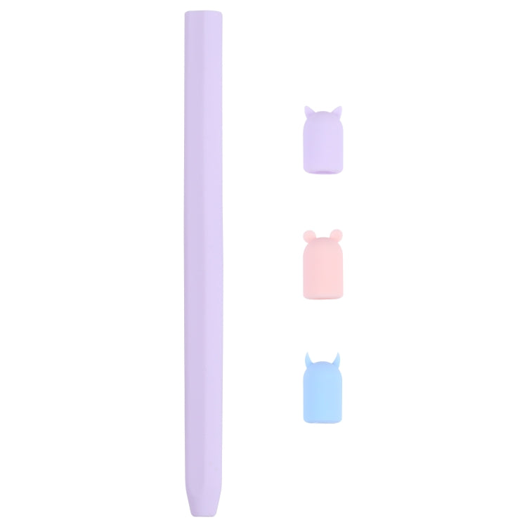 Custodia protettiva in silicone per animali cartoon con penna stilo 4 in 1 per Apple Pencil 2