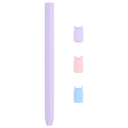 Custodia protettiva in silicone per animali cartoon con penna stilo 4 in 1 per Apple Pencil 2