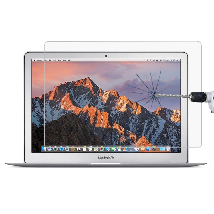 Pellicola in vetro temperato antideflagrante HD con durezza superficiale 9H per MacBook Air 13,3 pollici (A1369 / A1466)