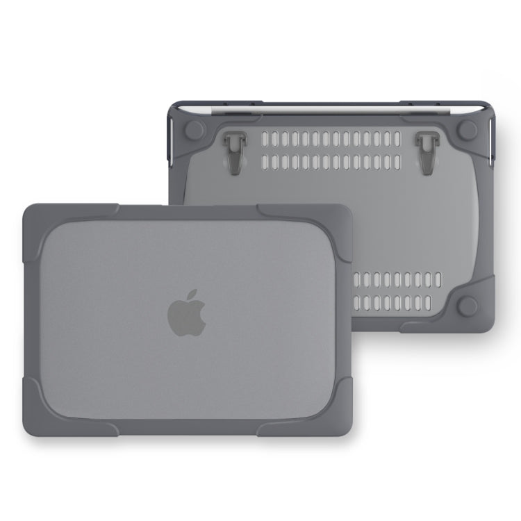 Per MacBook Pro da 13,3 pollici (A1708) e con Touchbar (A1706) Laptop TPU + Custodia protettiva antiurto pieghevole per PC con supporto