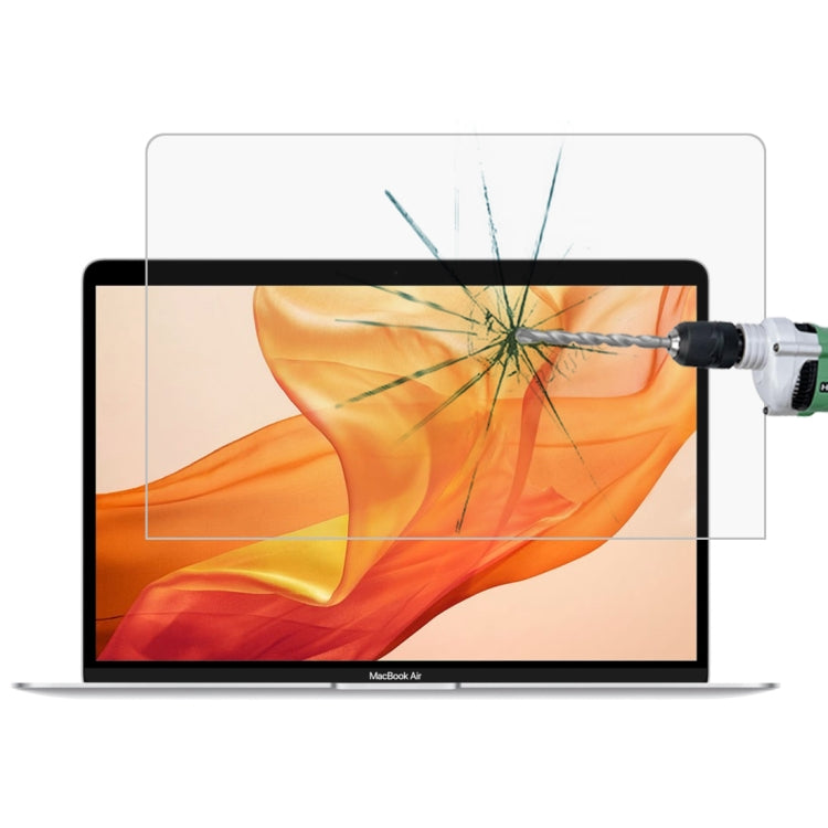 Pellicola in vetro temperato antideflagrante con durezza superficiale 0,26 mm 9H per MacBook Air 13.3 (2018)