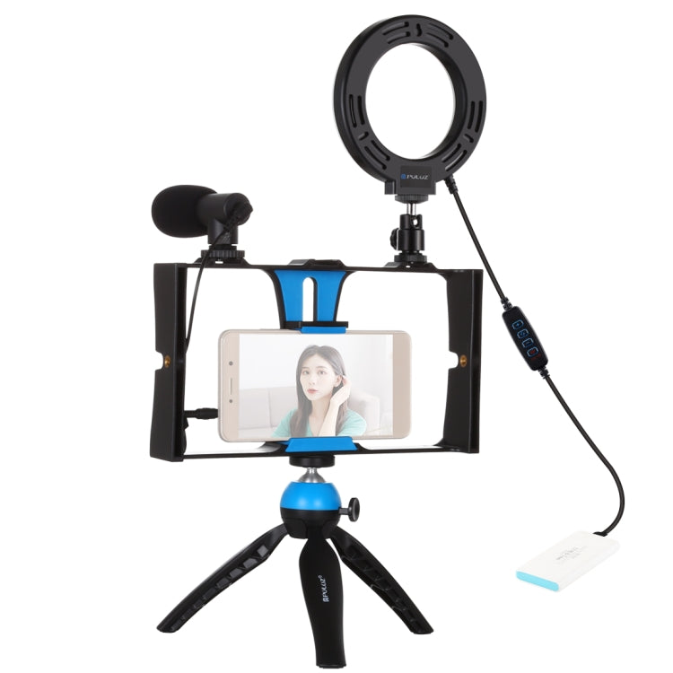 Kit di attrezzatura video per smartphone Vlogging Selfie Light 4 in 1