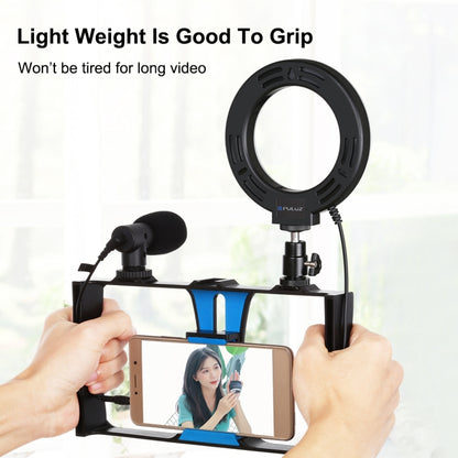 Kit di attrezzatura video per smartphone Vlogging Selfie Light 4 in 1