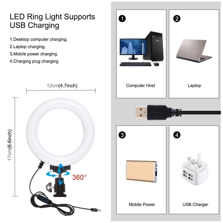 Kit di attrezzatura video per smartphone Vlogging Selfie Light 4 in 1