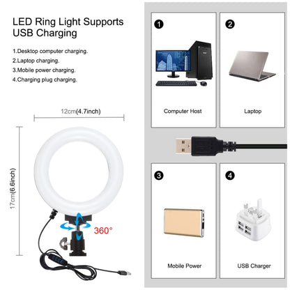 Kit di attrezzatura video per smartphone Vlogging Selfie Light 4 in 1