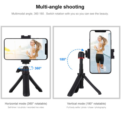 PULUZ Selfie Sticks Supporto per treppiede + Morsetto per telefono con adattatore per treppiede e vite lunga