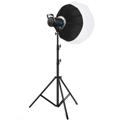 Luce video da studio PULUZ 100W 5600K + supporto luce da 2,8 m + kit fotografico Softbox lanterna pieghevole da 65 cm